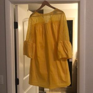 Draper James for ELOQUII Lace Yoke Shift Dress